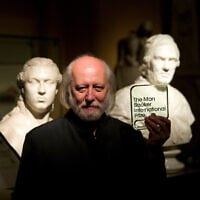 FILE - Hungary's Laszlo Krasznahorkai poses for photographers in London, May 19, 2015. (AP Photo/Matt Dunham, File)