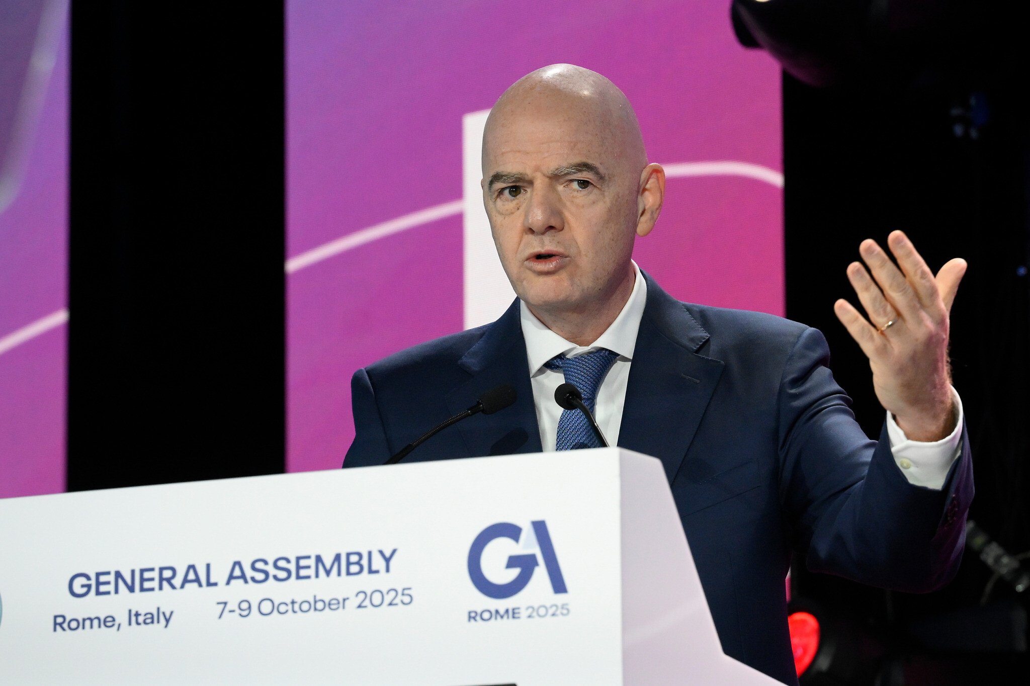 NextImg:FIFA president urges protesters to keep calm at Israel’s soccer games, amid peace talks