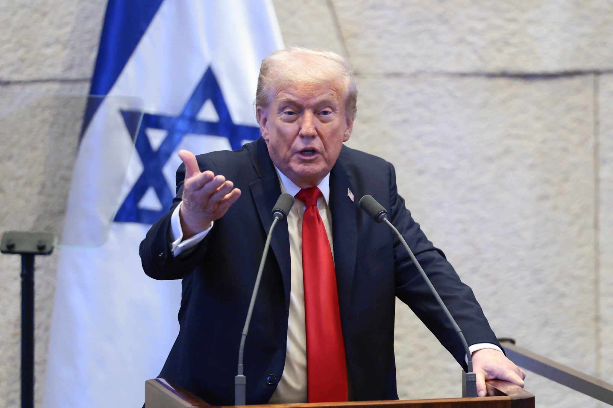 NextImg:Rapturously received in the Knesset, Trump tells Israel it won the war, now it’s time for peace