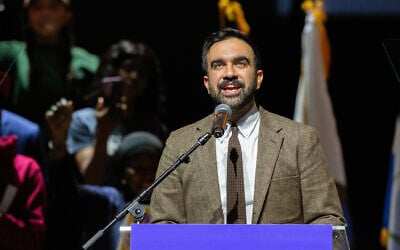 New York City Democratic mayoral candidate Zohran Mamdani speaks at a campaign rally in New York on Oct. 13, 2025. (AP Photo/Ted Shaffrey)