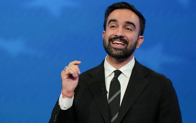 New York City Democratic mayoral candidate Zohran Mamdani speaks during a mayoral debate, Thursday, Oct. 16, 2025, in New York. (AP Photo/Angelina Katsanis, Pool)