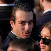 Paul Ingrassia, US President Donald Trump's nomination to lead the Office of Special Counsel, arrives at a summer soiree on the South Lawn of the White House, June 4, 2025, in Washington, DC. (AP Photo/Alex Brandon)