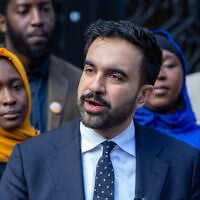 New York City Democratic mayoral candidate Zohran Mamdani speaks at the Islamic Cultural Center of the Bronx mosque in New York on Friday, October 24, 2025. (AP Photo/Ted Shaffrey)