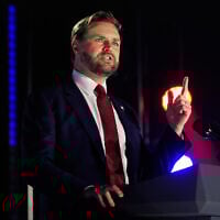 Vice President JD Vance speaks during a 'This Is the Turning Point' campus tour event at the University of Mississippi, in Oxford, Mississippi, October 29, 2025. (Gerald Herbert/AP)