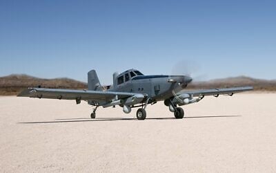 This image from 2021 shows a Sky Warden aircraft, which is based on the Air Tractor AT-802. (L3Harris)