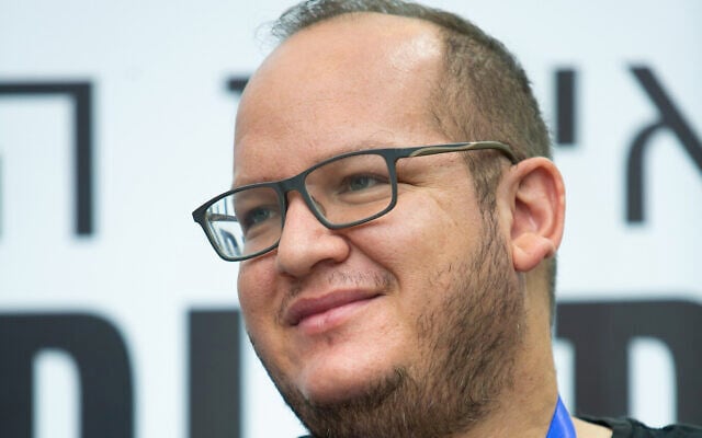 Journalist Chaim Levinson attends an event on November 11, 2019. (Moshe Shai/Flash90)