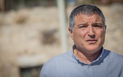 David Zini at the Western Wall in Jerusalem's Old City on August 6, 2025. (Chaim Goldberg/Flash90)