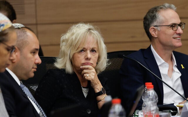 Attorney General Gali Baharav-Miara at a Constitution, Law and Justice Committee meeting at the Knesset, on September 30, 2025. (Oren Ben Hakoon/Flash90)