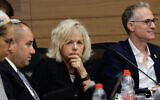 Attorney General Gali Baharav-Miara attends a hearing of the Knesset Constitution, Law and Justice Committee in Jerusalem, September 30, 2025. (Oren Ben Hakoon/ Flash90)