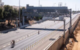 The empty streets in south Tel Aviv, on Yom Kippur, October 2, 2025 (Dor Pazuelo/Flash 90)