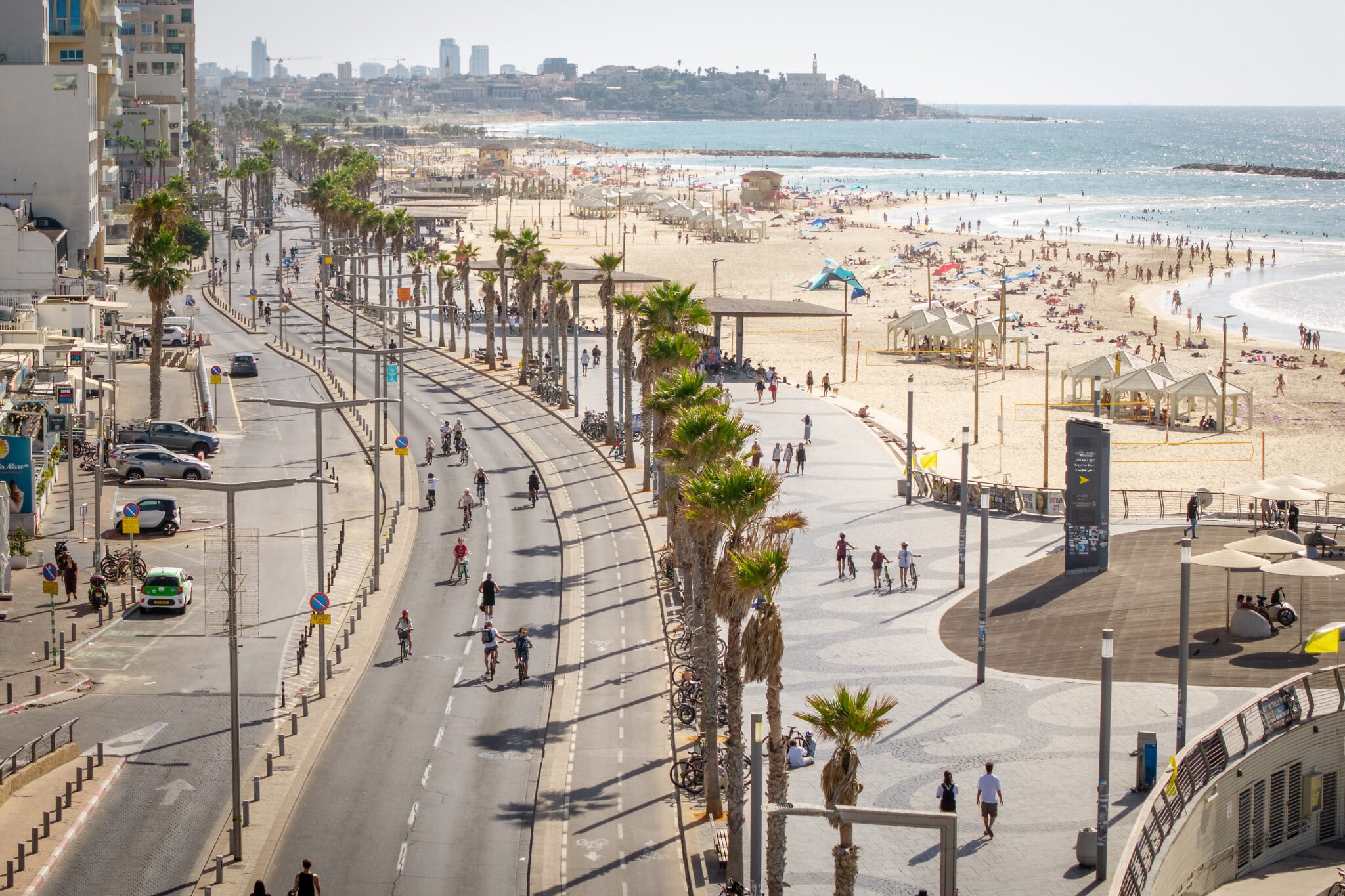 Israelis flood the streets on bikes, taking advantage of Yom Kippur's  car-free roads