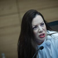 MK Tally Gotliv attends a Constitution, Law and Justice Committee meeting, at the Knesset in Jerusalem, October 27, 2025. (Yonatan Sindel/Flash90)