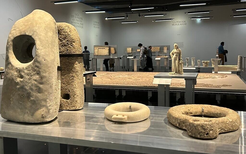 Paris display shows Gaza's imperiled heritage via artifacts exiled