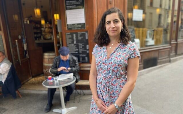 Journalist and author of 'French Victims of Hamas,' Rachel Binhas, in Paris, June 2025. (Robert Sarner)