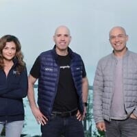 NFX venture capital firm Israel managers (from right to left): Gigi Levy-Weiss, Omri Amirav-Drory and Sarai Bronfeld. (Courtesy: Tamir Levy)