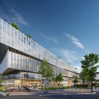 Illustration of Nvidia's new R&D center in the city of Beersheba in Israel's south. (Courtesy of Moshe Tzur Architects)