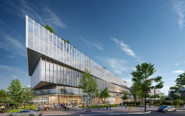 Illustration of Nvidia's new R&D center in the city of Beersheba in Israel's south. (Courtesy of Moshe Tzur Architects)