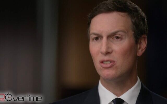 Jared Kushner, US President Donald Trump's adviser and son-in-law, speaks with CBS' Lesley Stahl (not pictured) on 60 Minutes, in an interview aired on October 19, 2025. (Screenshot/CBS 60 Minutes)