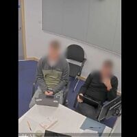 A man claiming to be acting as a legal observer at a pro-Palestinian, anti-Israel protest is questioned by Metropolitan Police for allegedly violating the Public Order Act, in London, England, on August 29, 2025. (Telegraph screenshot)