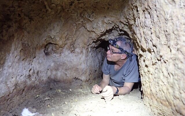 Prof. Amos Frumkin of the Hebrew University of Jerusalem and a team of Israeli researchers documented a 15th-century tunnel system in the Beit She’an Valley built under Mamluk rule, highlighting the technological ingenuity behind it, in a study published in October 2025. (Azriel Yechezkel/Hebrew University of Jerusalem)