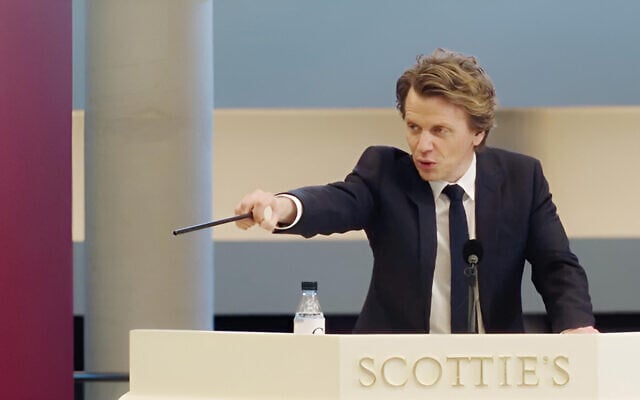 Andre, played by Alex Lutz, in a still from 'Auction.' (Courtesy)