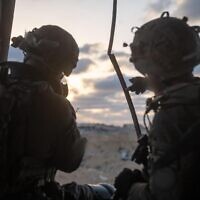 Troops of the Gaza Division are seen operating in the Gaza Strip during a ceasefire, in a handout photo issued on October 12, 2025. (Israel Defense Forces)