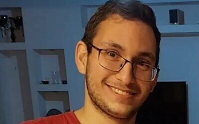 Tamir Nimrodi, who was taken hostage by Hamas terrorists on October 7, 2023, from his army base near Erez Crossing (Courtesy)