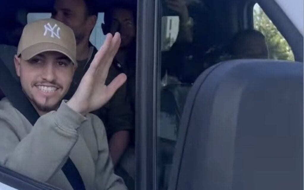 Released hostage Eitan Mor heads home on October 26, 2025 (Eitan Mor Is Home Instagram story) Released hostage Eitan Mor heads home on October 26, 2025 (Eitan Mor Is Home Instagram story)