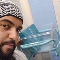 Jihad al-Shamie,who carried out a deadly terrorist attack at the Heaton Park Hebrew Congregation in Manchester, UK, on Yom Kippur, October 2, 2025. (Image circulated on social media)