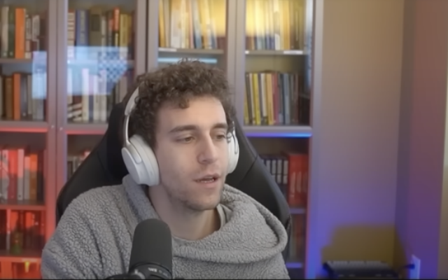 US chess grandmaster Daniel Naroditsky  appears in a live-stream, on October 18, 2025. (Screen capture via Daniel Naroditsky on YouTube)