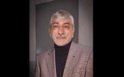 Iranian Quds Force commander Sardar Ammar, in an undated photo released by Mossad (Courtesy)
