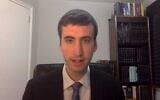 Rabbi Avraham Wein of Teaneck, New Jersey is seen in a video uploaded September 17, 2021. (Screen capture via YouTube)