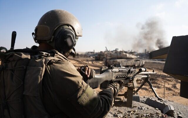 Troops of the Nahal Brigade operate in southern Gaza's Rafah, in a handout photo issued on November 1, 2025. (Israel Defense Forces) Troops of the Nahal Brigade operate in southern Gaza's Rafah, in a handout photo issued on November 1, 2025. (Israel Defense Forces)