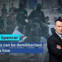 John Spencer (courtesy) / Hamas militants search for the bodies of Israeli hostages in the Shijaiyah neighborhood of Gaza City, November 5, 2025. (AP Photo/Jehad Alshrafi)