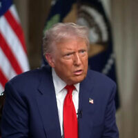 US President Donald Trump appears on CBS show '60 Minutes,' November 2, 2025. (Screenshot, 60 Minutes)