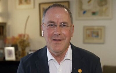 Ben Gurion University President Danny Chamovitz speaks to the Kan public broadcaster on November 21, 2025. (Screen capture: Kan)