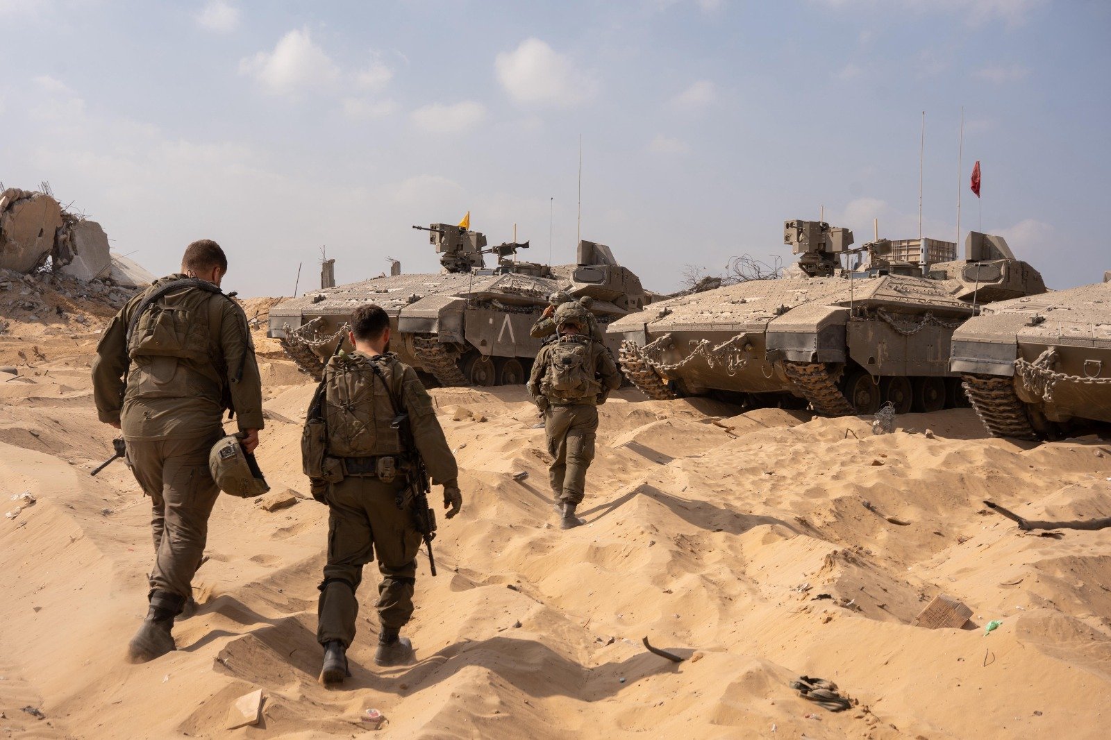 Israel Strikes Militants Crossing Gaza's Yellow Line