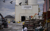 A facility of French industrial cement supplier Lafarge, in Brooklyn, New York, on November 15, 2021. (Ed Jones/AFP)