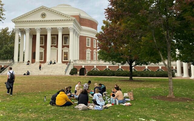 The University of Virginia campus in Charlottesville, Virginia, October 12, 2022. (Daxia ROJAS / AFP) The University of Virginia campus in Charlottesville, Virginia, October 12, 2022. (Daxia ROJAS / AFP)