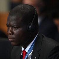South Africa's Minister of Foreign Affairs Ronald Lamola attends the first meeting of BRICS Foreign Ministers in Rio de Janeiro, Brazil, on April 28, 2025. (Mauro PIMENTEL / POOL / AFP)