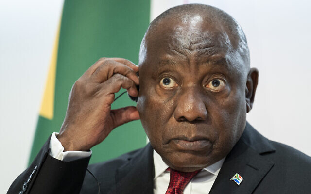 South Africa's President Cyril Ramaphosa gives a press conference at the Swiss House of Parliament during his two-day state visit in Switzerland, in Bern on October 29, 2025. (ENNIO LEANZA / AFP) South Africa's President Cyril Ramaphosa gives a press conference at the Swiss House of Parliament during his two-day state visit in Switzerland, in Bern on October 29, 2025. (ENNIO LEANZA / AFP)
