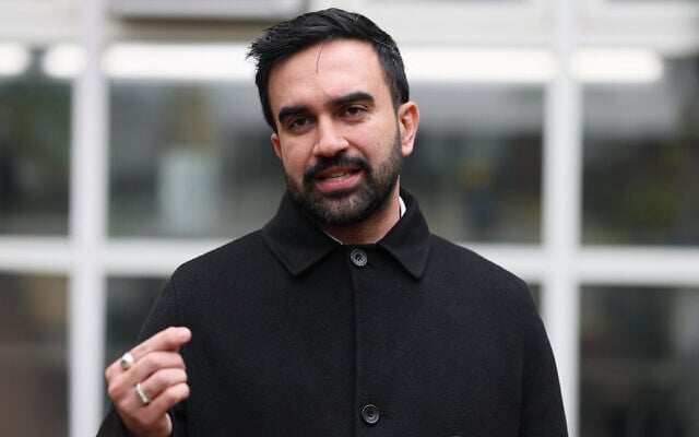 New York Mayor-elect Zohran Mamdani gives brief remarks during a Veteran's Day event at Volunteers of America - Commonwealth Veterans' Residence on November 11, 2025, in the Soundview neighborhood of the Bronx borough in New York City. (Michael M. Santiago/Getty Images/AFP)