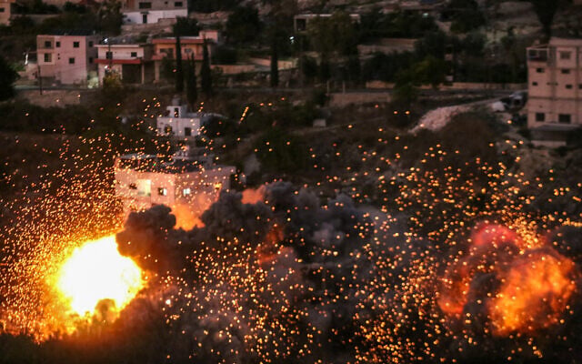 Flames and smoke erupt from the site of an Israeli strike on the southern Lebanese village of Tair Filsay on November 19, 2025. (Muhammad Zanaty / AFP) Flames and smoke erupt from the site of an Israeli strike on the southern Lebanese village of Tair Filsay on November 19, 2025. (Muhammad Zanaty / AFP)