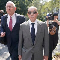 Tavistock founder Joe Lewis leaves Manhattan federal court, July 26, 2023, in New York. (AP Photo/Mary Altaffer)