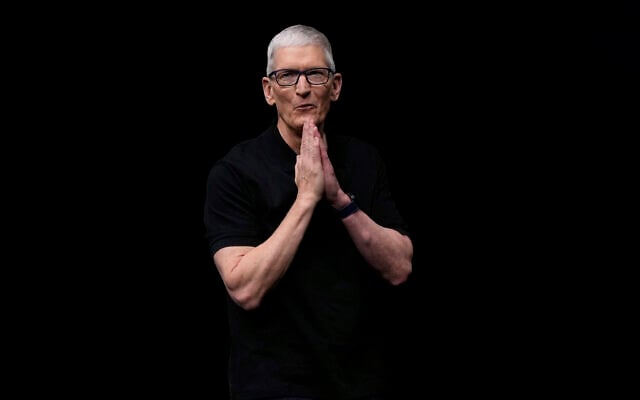 Apple CEO Tim Cook speaks on stage during an announcement of new products at Apple Park in Cupertino, California, Sept. 9, 2025. (AP Photo/Godofredo A. Vásquez) Apple CEO Tim Cook speaks on stage during an announcement of new products at Apple Park in Cupertino, California, Sept. 9, 2025. (AP Photo/Godofredo A. Vásquez)