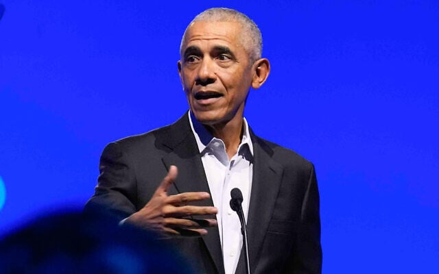 Former president Barack Obama speaks at the Obama Foundation Democracy Forum, Dec. 5, 2024, in Chicago. (AP Photo/Erin Hooley, File) Former president Barack Obama speaks at the Obama Foundation Democracy Forum, Dec. 5, 2024, in Chicago. (AP Photo/Erin Hooley, File)