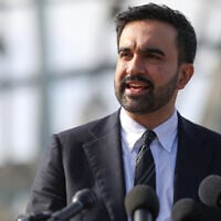 New York City mayor-elect Zohran Mamdani speaks during a news conference in the Queens borough of New York, November 5, 2025. (AP Photo/Heather Khalifa)