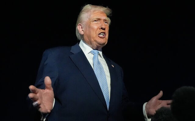 US President Donald Trump speaks to reporters before boarding Air Force One at Palm Beach International Airport in West Palm Beach, Florida, on his way back to the White House, November 16, 2025. (AP Photo/Manuel Balce Ceneta) US President Donald Trump speaks to reporters before boarding Air Force One at Palm Beach International Airport in West Palm Beach, Florida, on his way back to the White House, November 16, 2025. (AP Photo/Manuel Balce Ceneta)