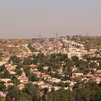 The Jewish settlement of Elazar, in Gush Etzion, West Bank, on June 29, 2020. (Gershon Elinson/Flash90)