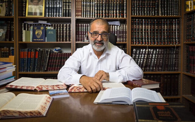 Rabbi Avraham Zarbiv poses for a picture on June 29, 2025. (Liron Moldovan/Flash90)